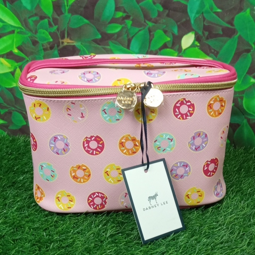 👜🍒 Dabney Lee Pink Donut Cosmetic Bag